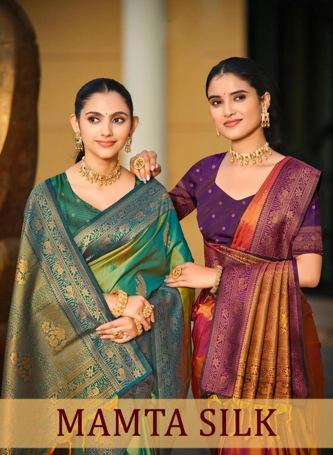 Bunawat - MAMTA SILK Sangam Prints SOFT SILK Woven Work Traditional Saree