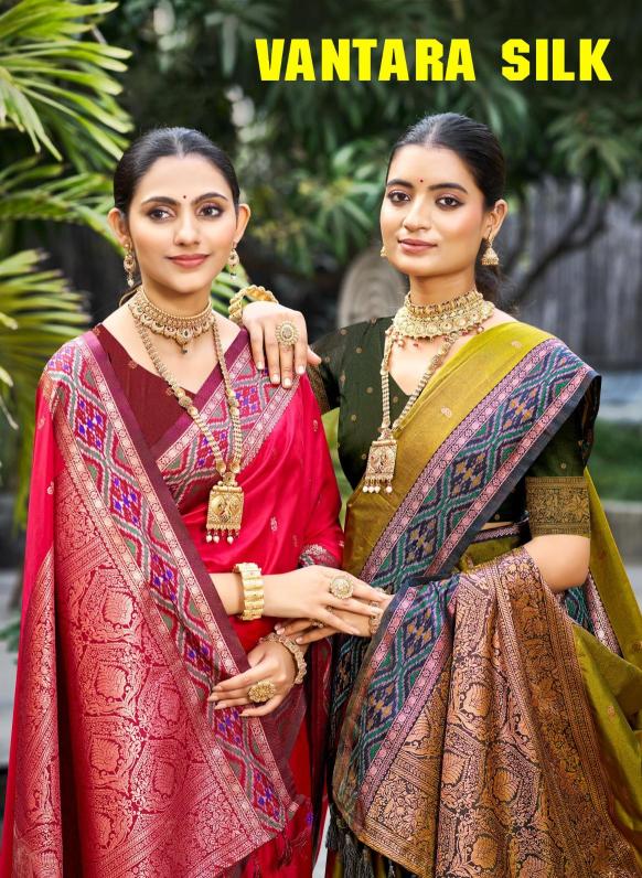 Bunawat - Vantara Silk Sangam Prints SOFT SILK Woven Work Traditional Saree