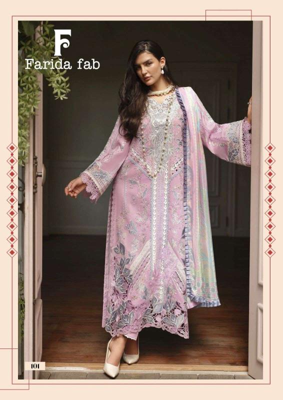 Farida fab mushq cotton printed salwar suits wholesale