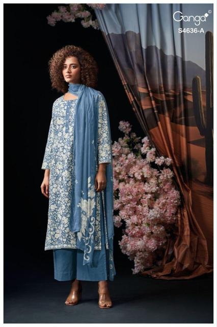 Ganga anera 4636 dress material wholesale market in jaipur 