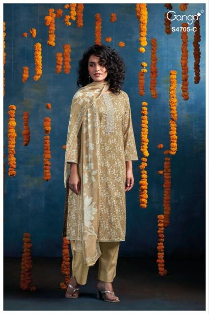 Ganga athena 4705 dress material wholesale market in thrissur