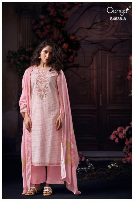 Ganga binaara 4638 dress material wholesale market online 