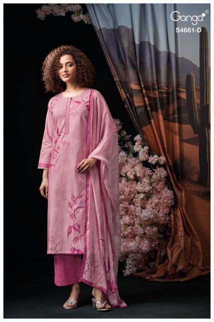 Ganga ditiya 4661 dress material wholesaler in kolkata 