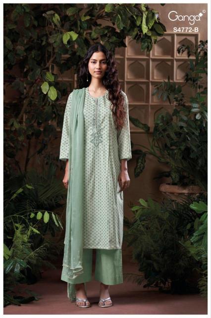 Ganga eirelia 4772 dress material wholesale market in chandigarh 