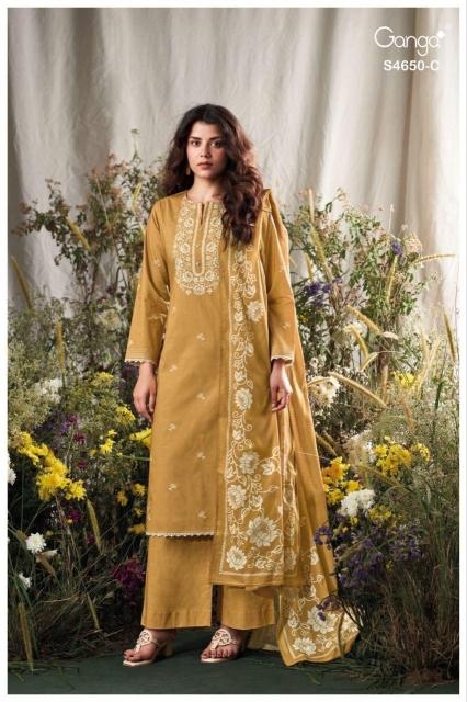 Ganga gynela 4650 dress material wholesalers in chandigarh 