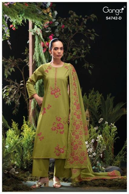 Ganga livara 4742 surat dress material wholesale shop surat gujarat 