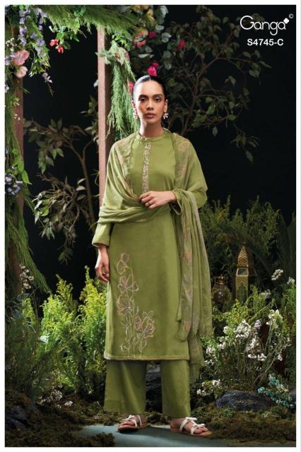 Ganga morael 4745 dress materials wholesale dealers in bangalore 