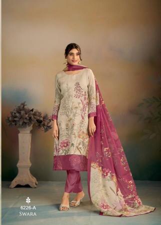 Glossy simar swara dress material wholesale lucknow 