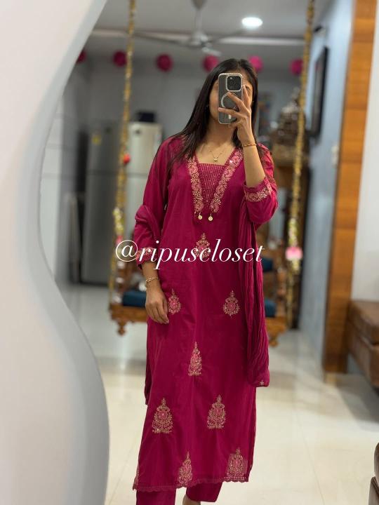 Jaipuri 3pcs boutique kurtis manufacturer wholesale & exporters