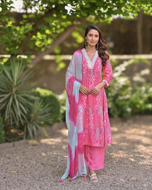 Jaipuri anarkali 3pcs beautiful wholesale kurtis from gujarat