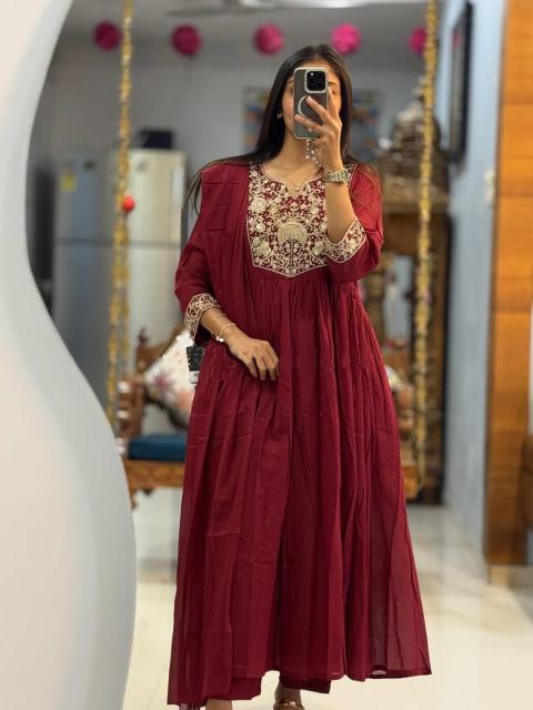 Jaipuri anarkali 3pcs western kurtis for ladies wholesale 