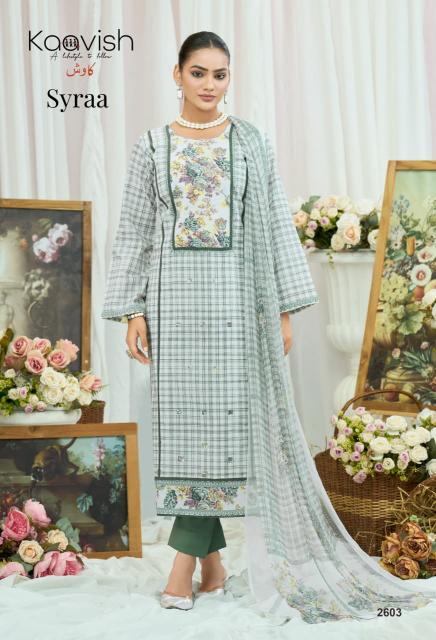 Kaavish syraa floral print dress materials from wholesalers 