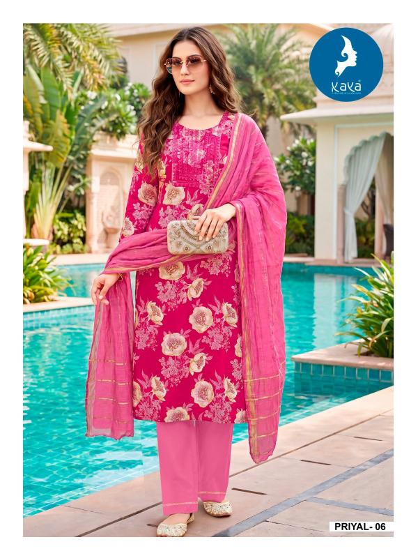 Kaya priyal 3pcs straight kurtis wholesale