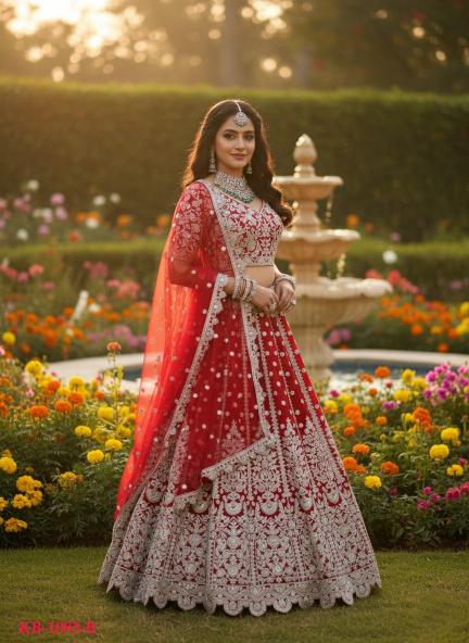 Kb Super Hit 1093 Butterfly Net Indian lehenga choli wholesale price