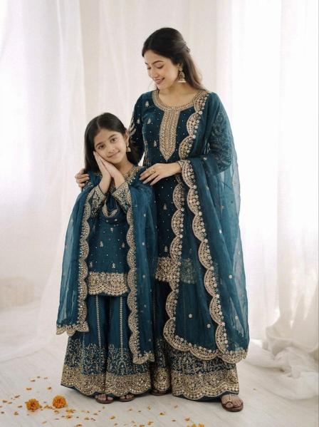 Kids Ethnic Wear Fendy Silk Blue Kids ethnic wear wholesale Hyderabad