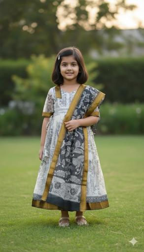 kids gown chanderi silk Affordable kids wear wholesale in Hyderabad