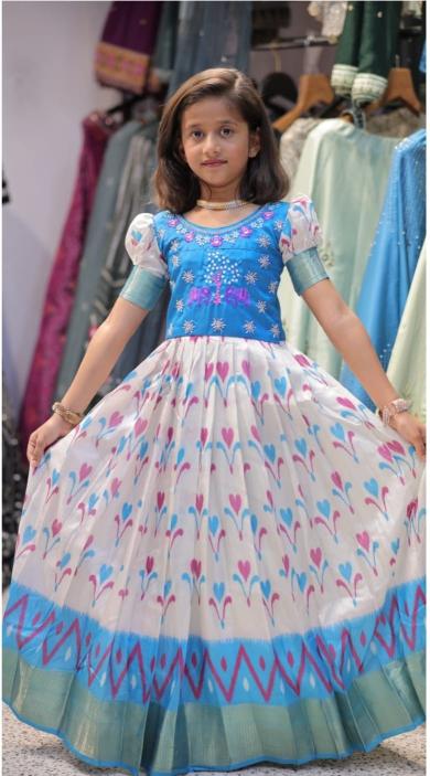 Kids gown silk Children clothing wholesale in Hyderabad