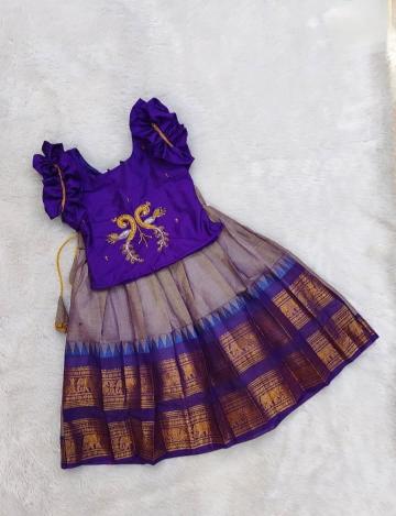 kids lehenga silk Children clothing manufacturers