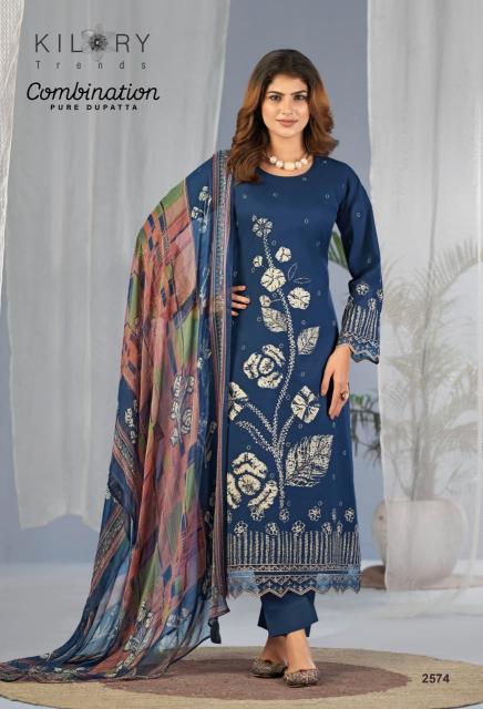 Kilory combination designer dress materials wholesale in mumbai 