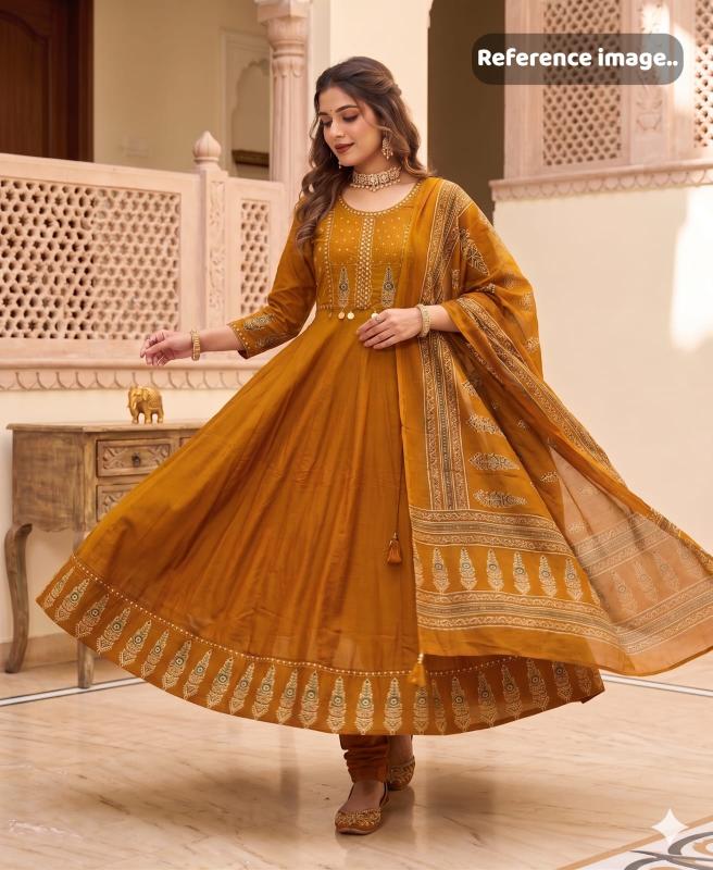 Krunique anarkali umbrella kurtis wholesale 