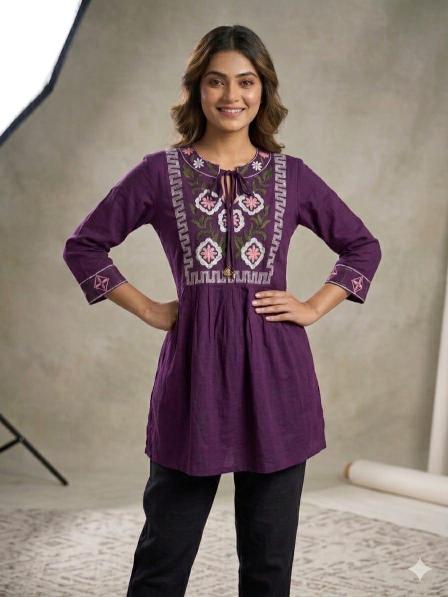Krunique short top kurtis for wholesale 