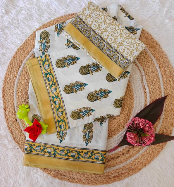 Lakhani silk cotton surat ka saree 