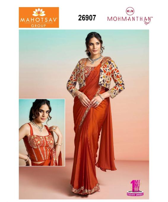 Mahotsav mohmanthan 26900 it girl edit saree wholesale online 