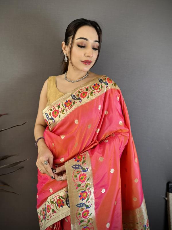 malhar Premium Silk Weaving Mayur Paithani wholesale in surat