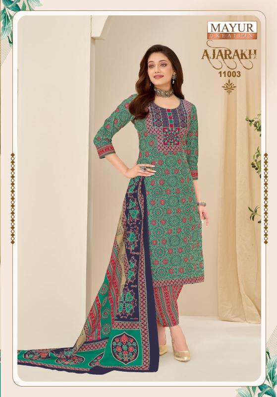 Mayur ajarakh vol-11 cotton kurtis wholesale 
