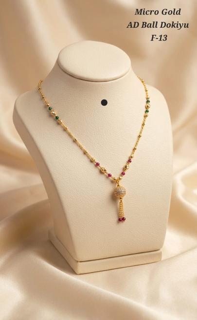 Micro gold ad ball dokiya f 13 Pune wholesale jewellery market
