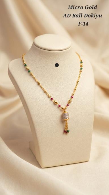 Micro gold ad ball dokiya f 14 Imitation jewellery stores in Pune