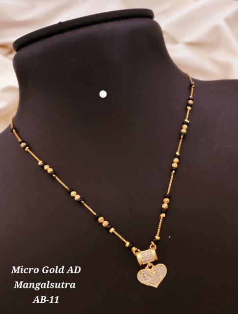 Micro gold ad manglsutra ab 11 Artificial jwellery manufacturers in Delhi