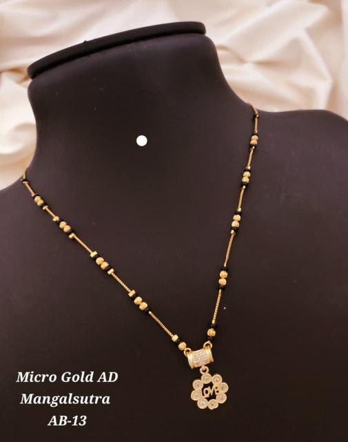 Micro gold ad manglsutra ab 13 Wholesale jwellery suppliers in Delhi