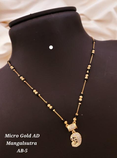 Micro gold ad manglsutra ab 5 Bulk artificial jwellery suppliers in Delhi