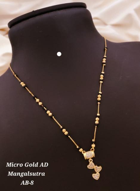 Micro gold ad manglsutra ab 8 Fashion jwellery wholesale suppliers in Delhi