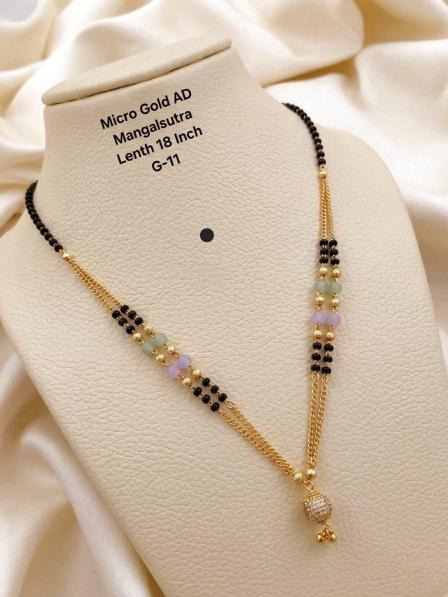 Micro gold ad manglsutra G 11 Artificial jewellery shops in Pune