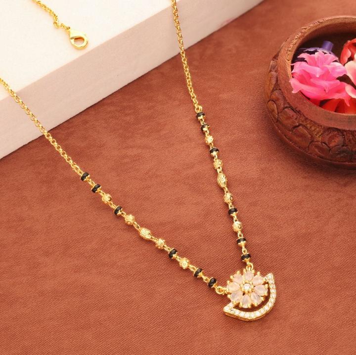 Micro gold polish manglsutra 1684 Indian jewelry wholesale in Pune