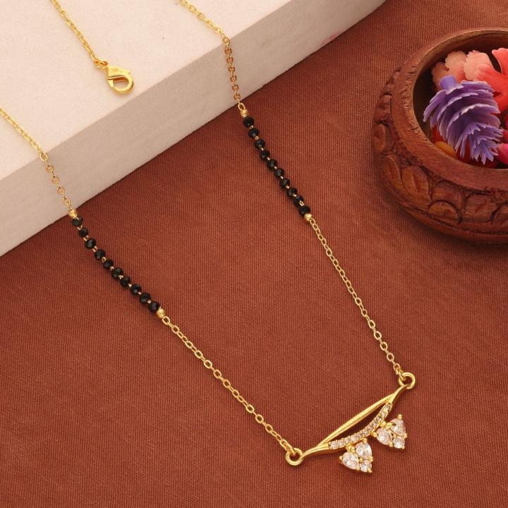 Micro gold polish manglsutra 2002 Costume jewelry wholesale in Pune