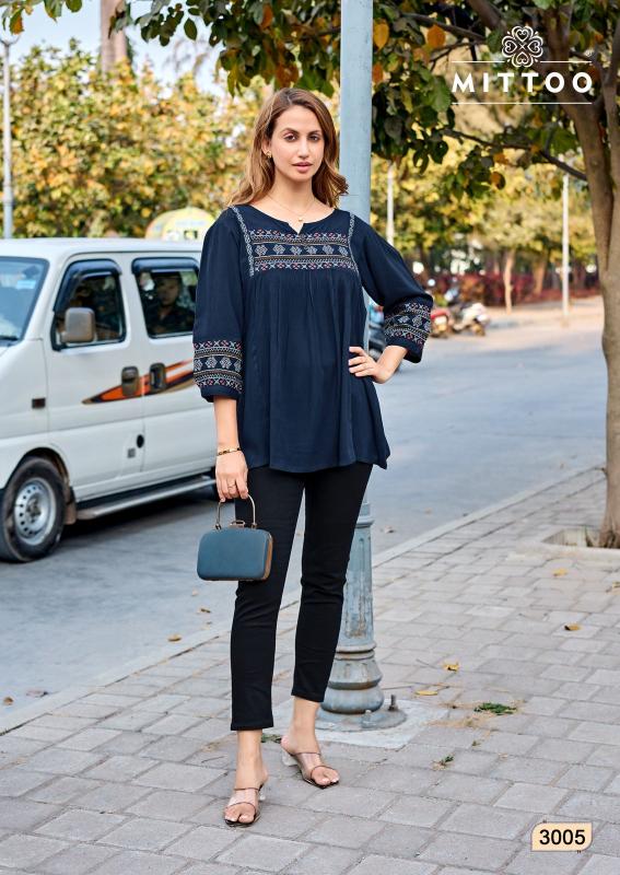 Mittoo emlee short top wholesale kurti 