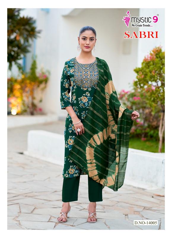 Mystic9 sabri vol 14 straight kurtis wholesale in delhi 