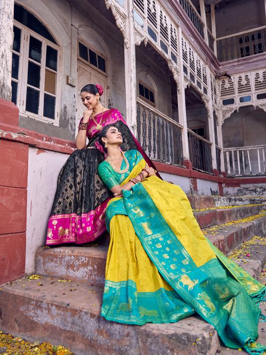 NANDITARANG SILK by SHREE SHYAM FASHION fancy designer Soft Silk fabric saree wholesale with Fancy latkan