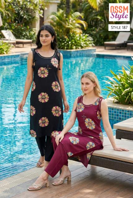 Ossm style 187 coord set wholesale clothing sets