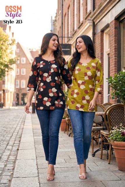 Ossm style 213 short top kurtis wholesale 