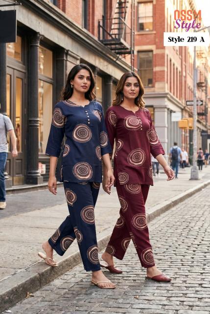 Ossm style 219 A coord set womens clothing in bulk cheap
