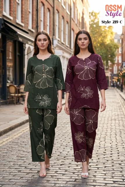 Ossm style 219 C coord set apparel wholesalers in india