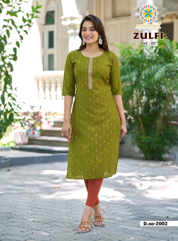 Passion tree zulfi vol 2 kurtis wholesale suppliers 