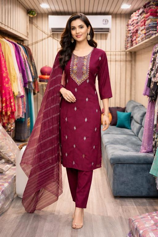 Rangriti 3pcs kurti wholesalers in gandhinagar delhi 