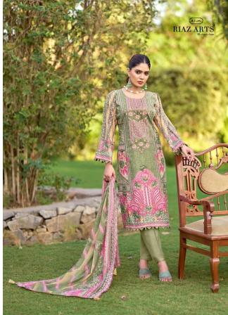 Riaz arts bin saeed farmaish 2 brand cotton dress materials wholesale dealers 