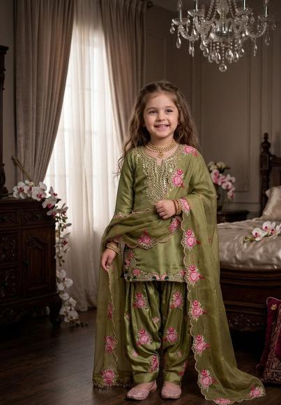 RRK 003 crepe mehndi Kids fashion wholesale Pune