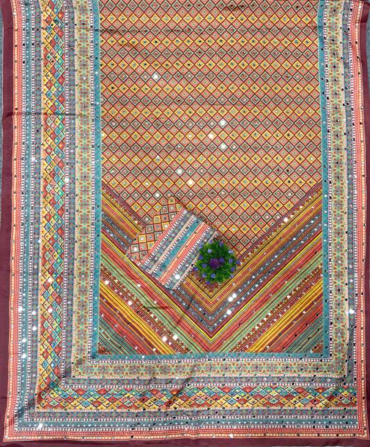 Sandhya mirror handwork saree wholesale india clothing 